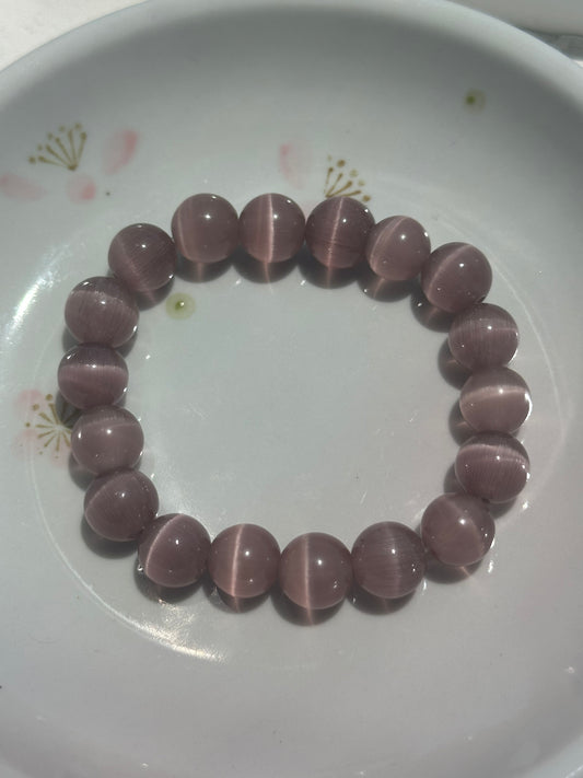 Blush Pink Cats Eye Bracelet