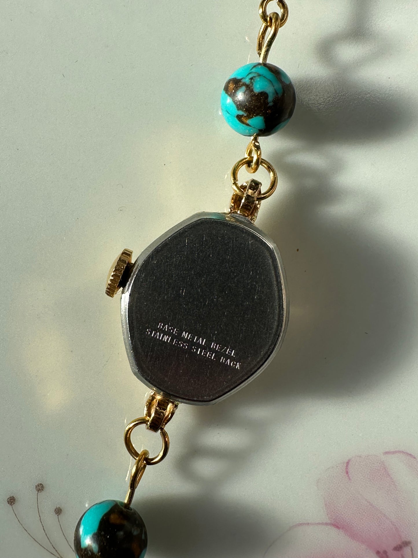 Turquoise Composite Beaded Watch