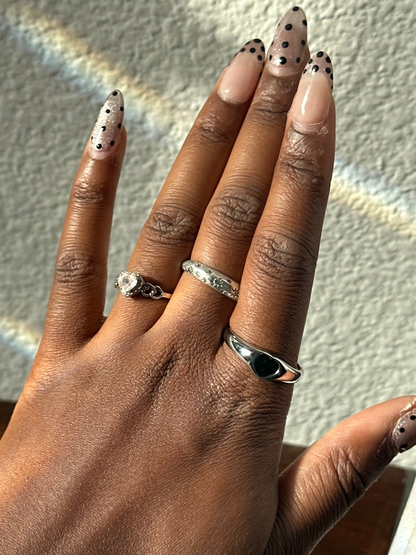 Midnight Heart Ring