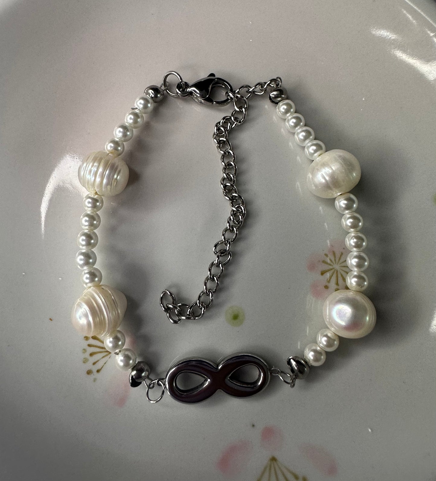 Infinity Pearl Bracelet
