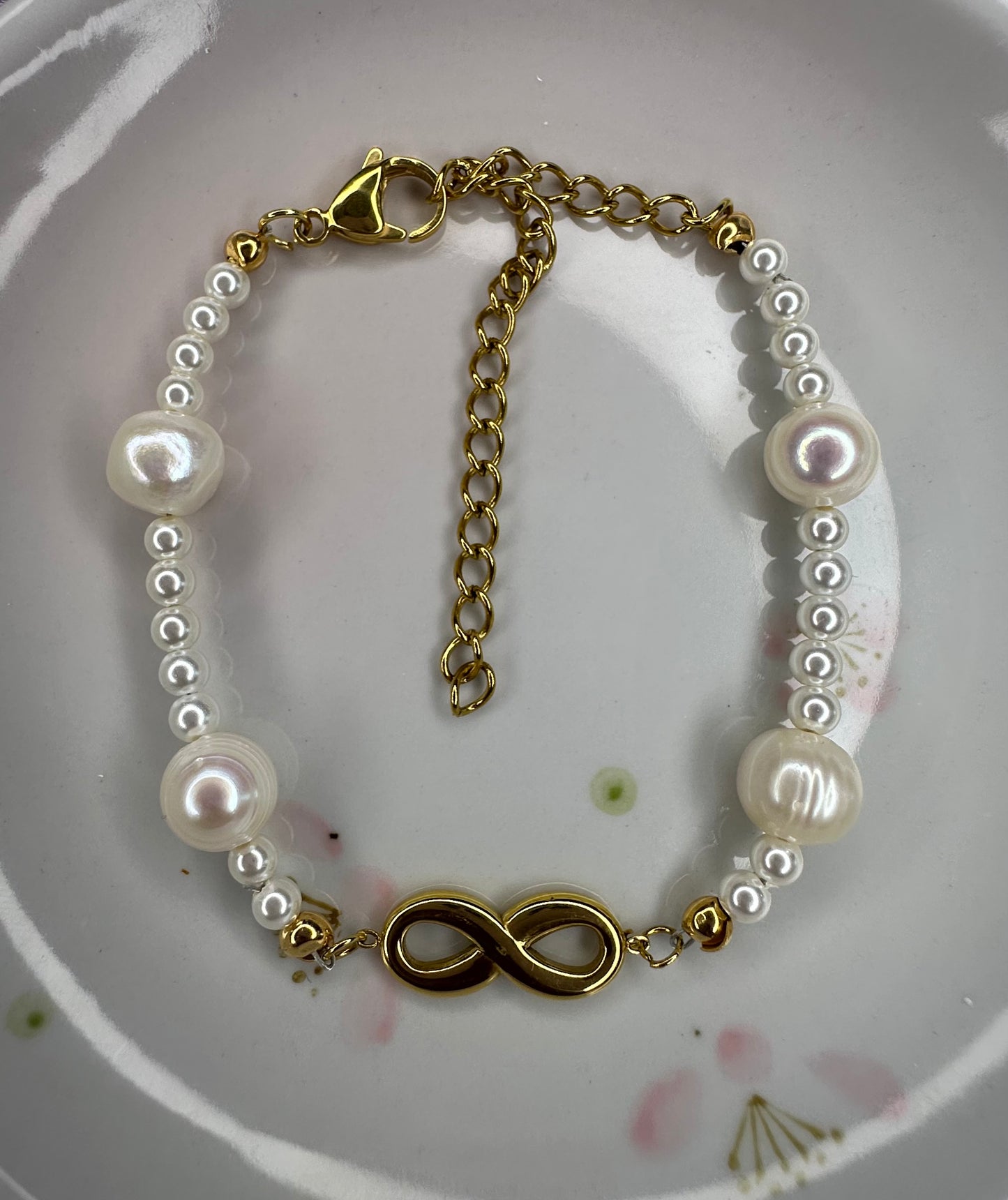 Infinity Pearl Bracelet