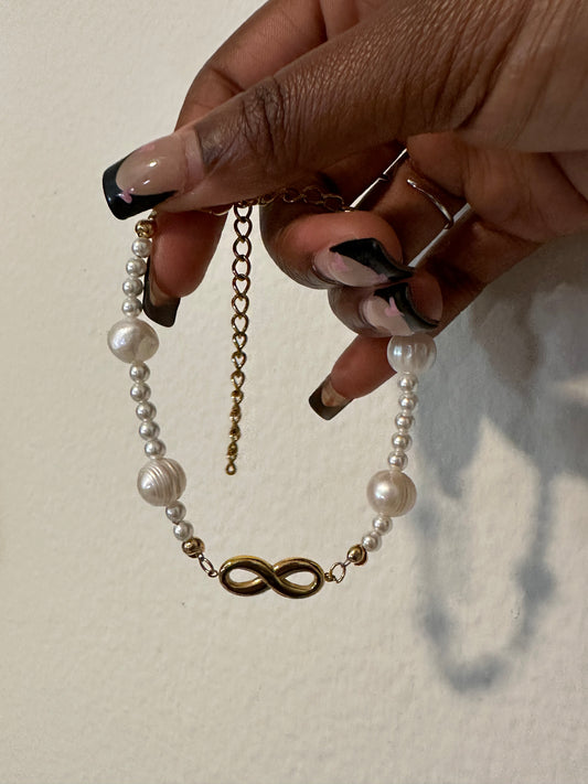 Infinity Pearl Bracelet