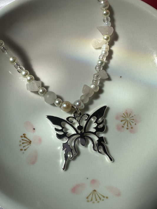Butterfly Quartz Necklace
