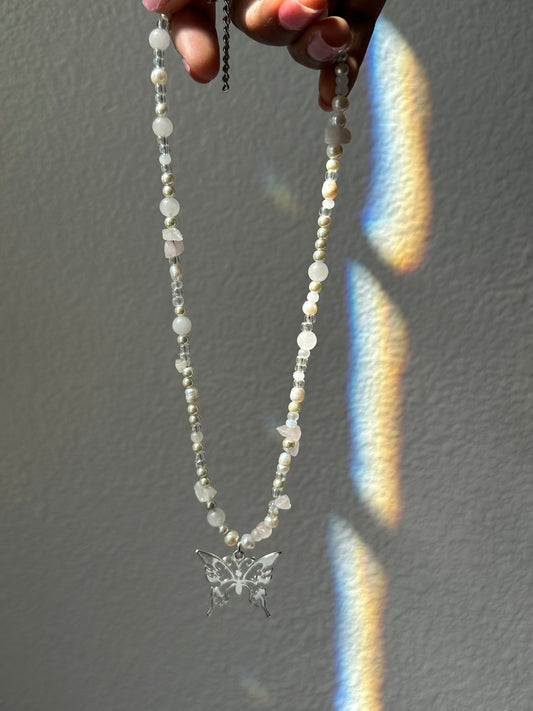 Butterfly Quartz Necklace