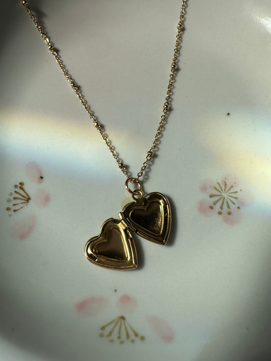Heart On Lock Necklace