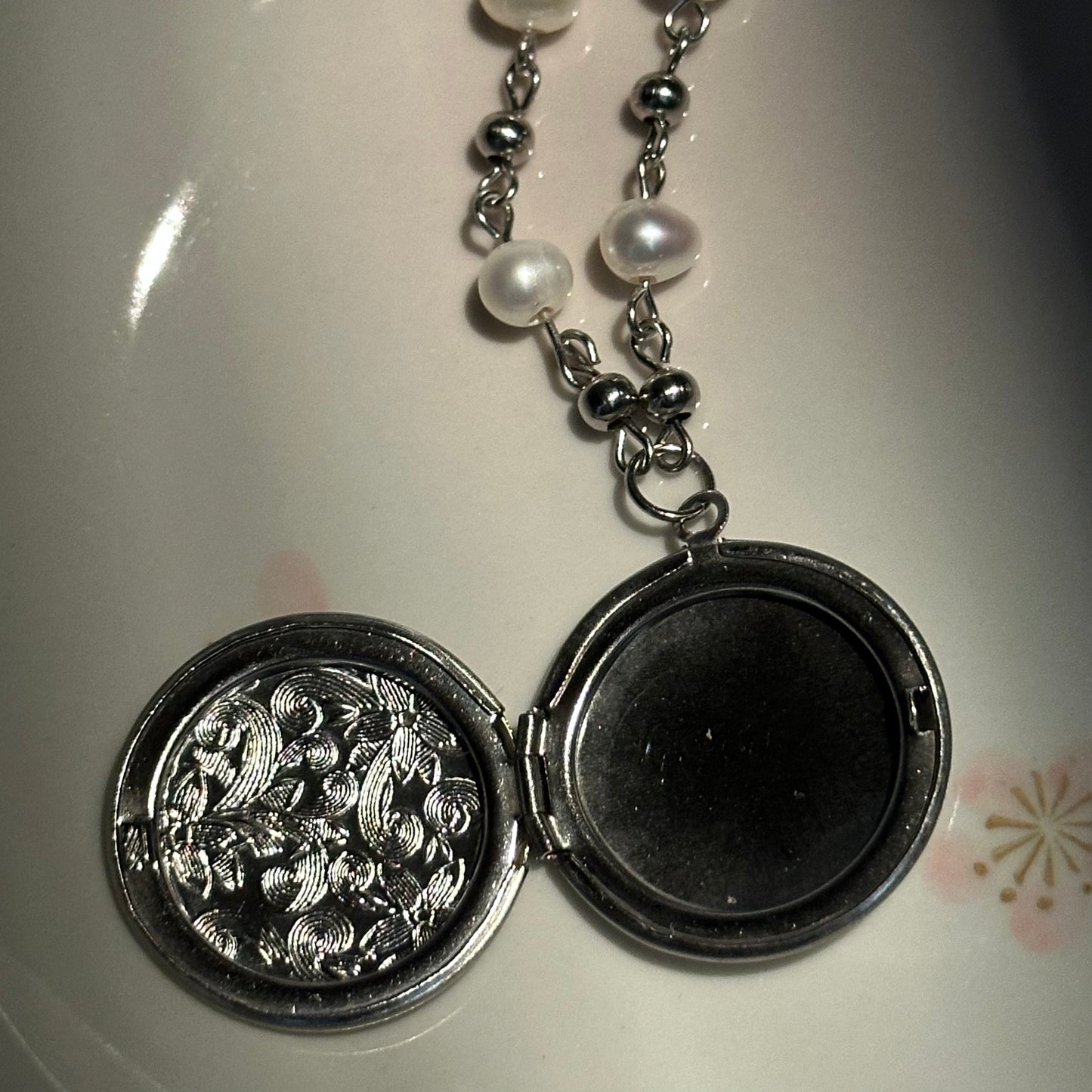 The Antique Circle Locket Necklace