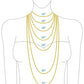 Garnet Glass Beaded Locket Necklace