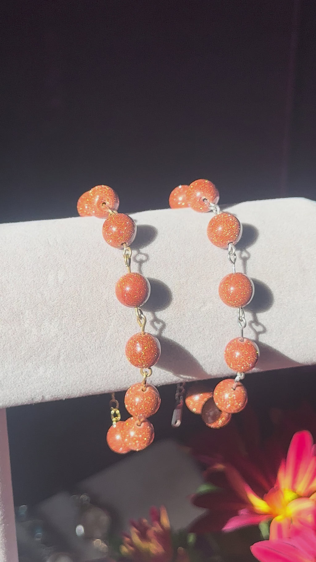 Cinnamon Spice Sandstone Gemstone Bracelet