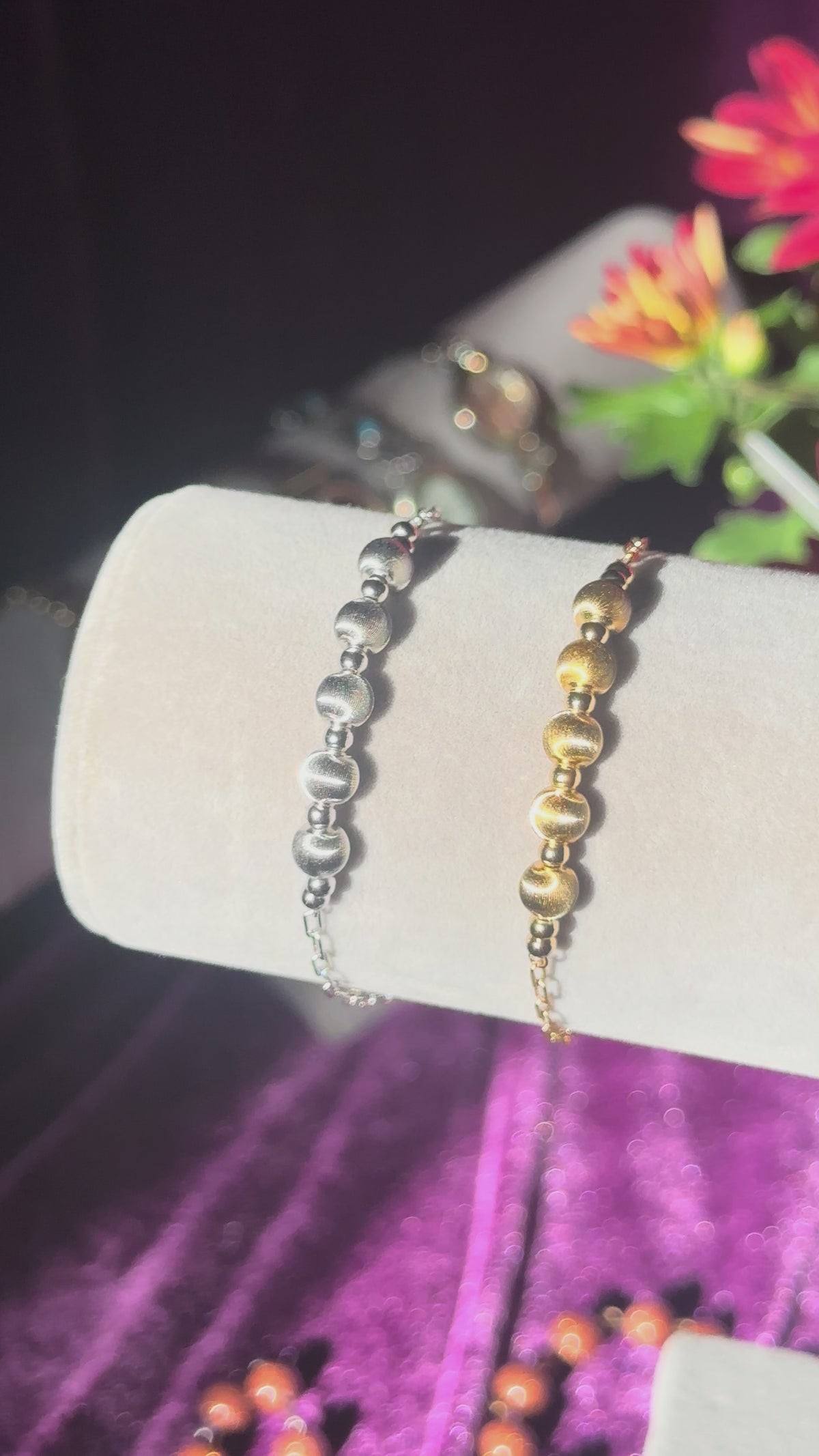 Sterling Ball and Chain Bracelet